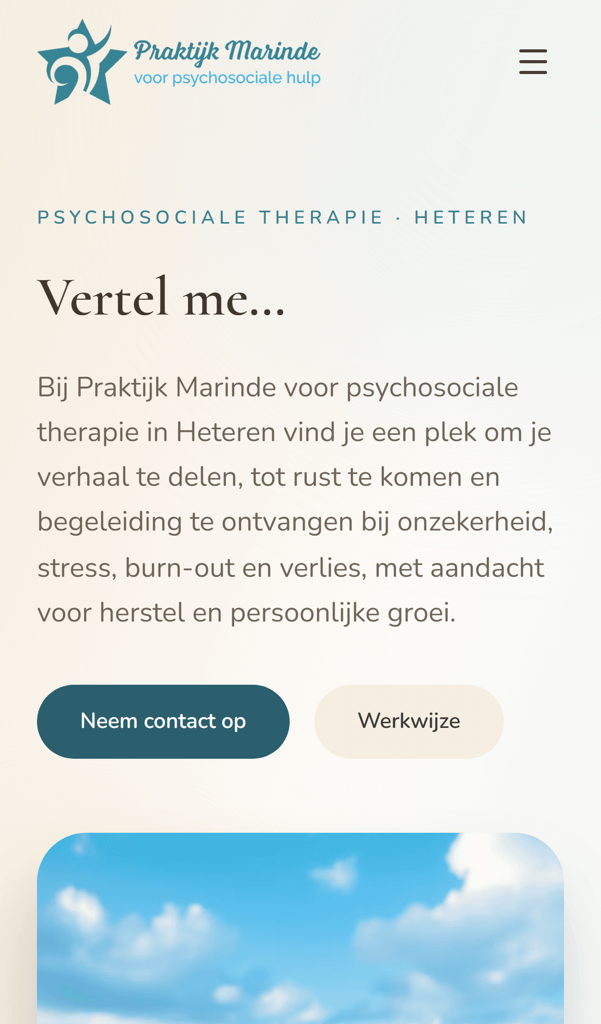 Praktijk Marinde op mobiel